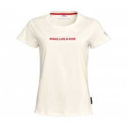 BMW Motorrad T-Shirt Make Life A Ride Γυναικείο Λευκό ΕΝΔΥΣΗ